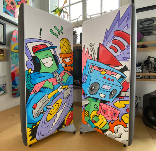 Q Acoustics collaborates with London artist HATCH on customised M40