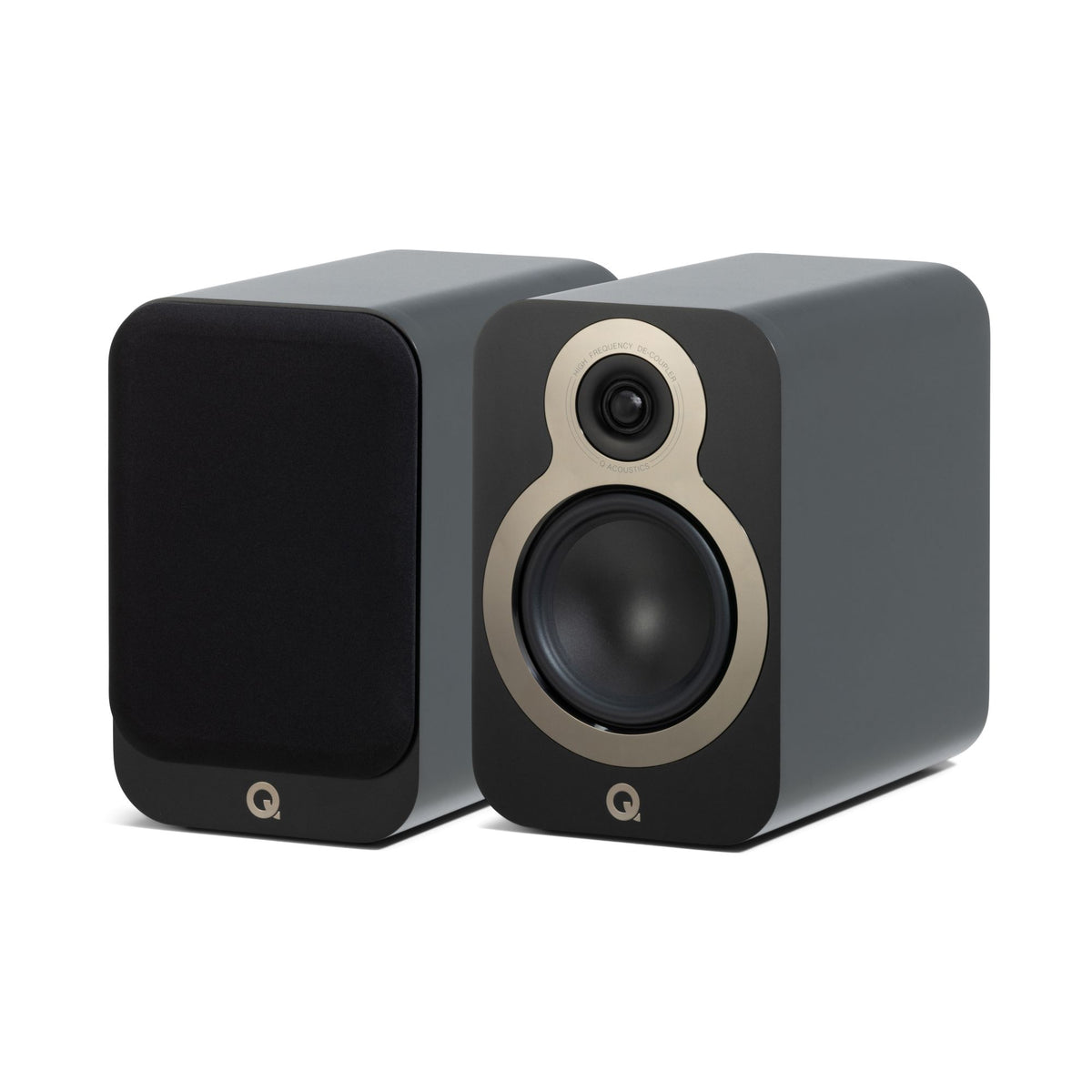 Q Acoustics 3030c Satin Black Pair of Bookshelf spearkers - Black