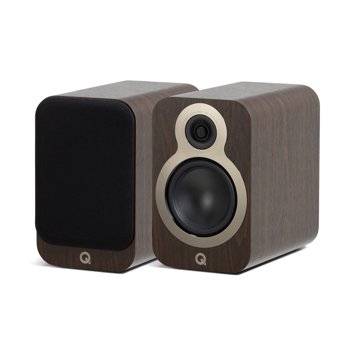 Q Acoustics 3030c Walnut Pair of Bookshelf spearkers - Walnut
