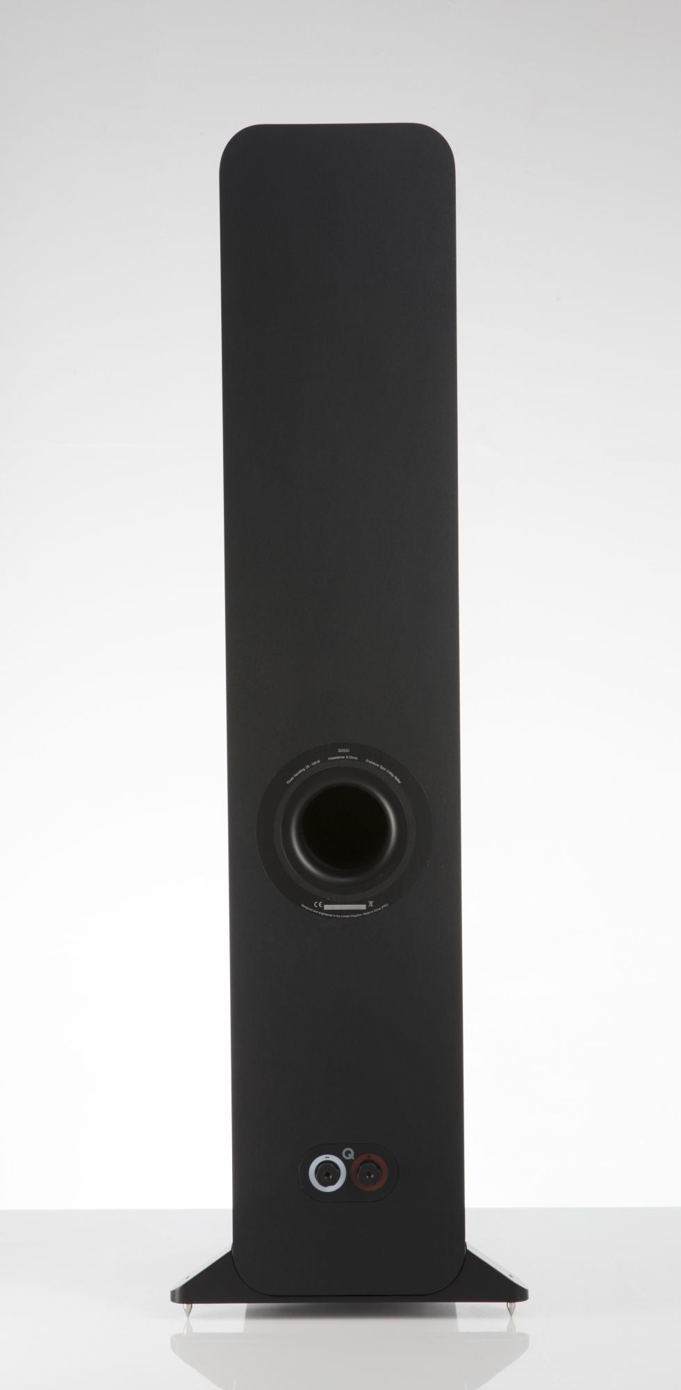 Q Acoustics 3050i Floorstanding Speaker rear view - Carbon Black