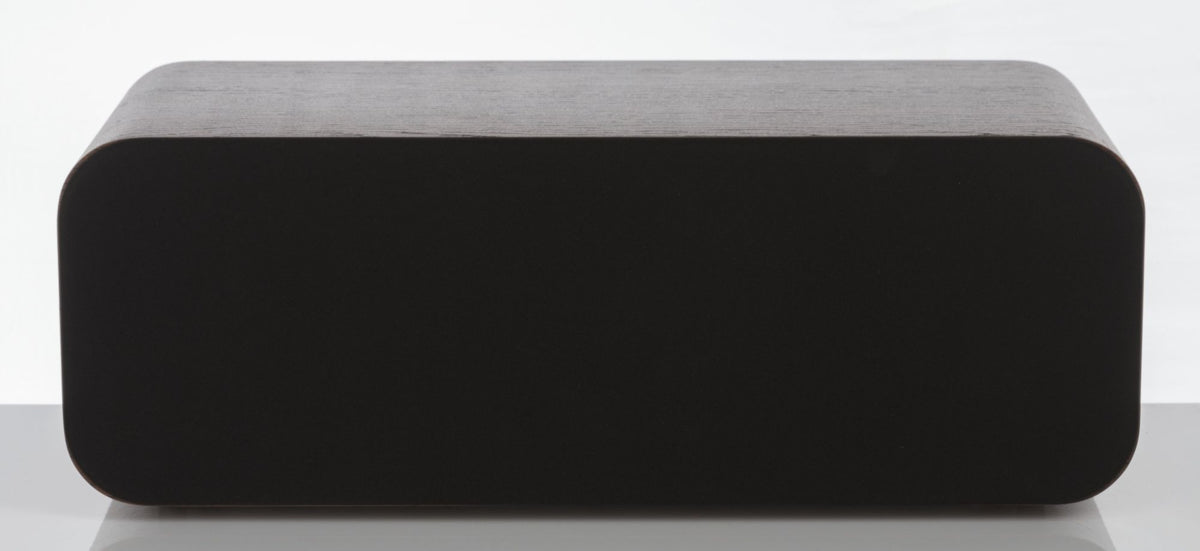 Q Acoustics 3090i Centre Speaker front view with grille - English Walnut