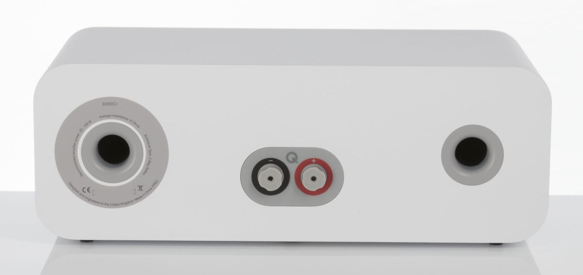 Q Acoustics 3090i Centre Speaker rear view - Arctic White
