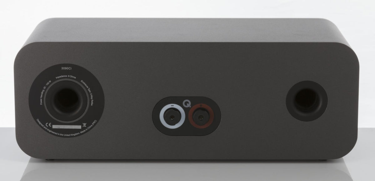 Q Acoustics 3090i Centre Speaker rear view - Graphite Grey