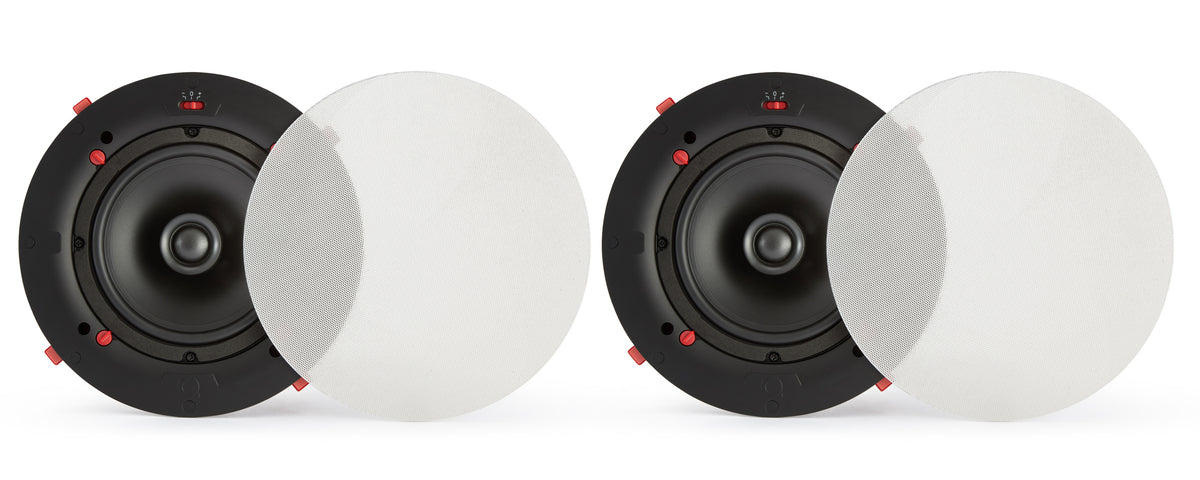 Q Acoustics Easyfit QI65CE Pair of inceiling speakers with white grilles