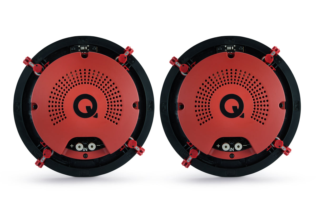Q Acoustics Easyfit QI65CWE IPX4 rated Pair of inceiling speakers back panel view