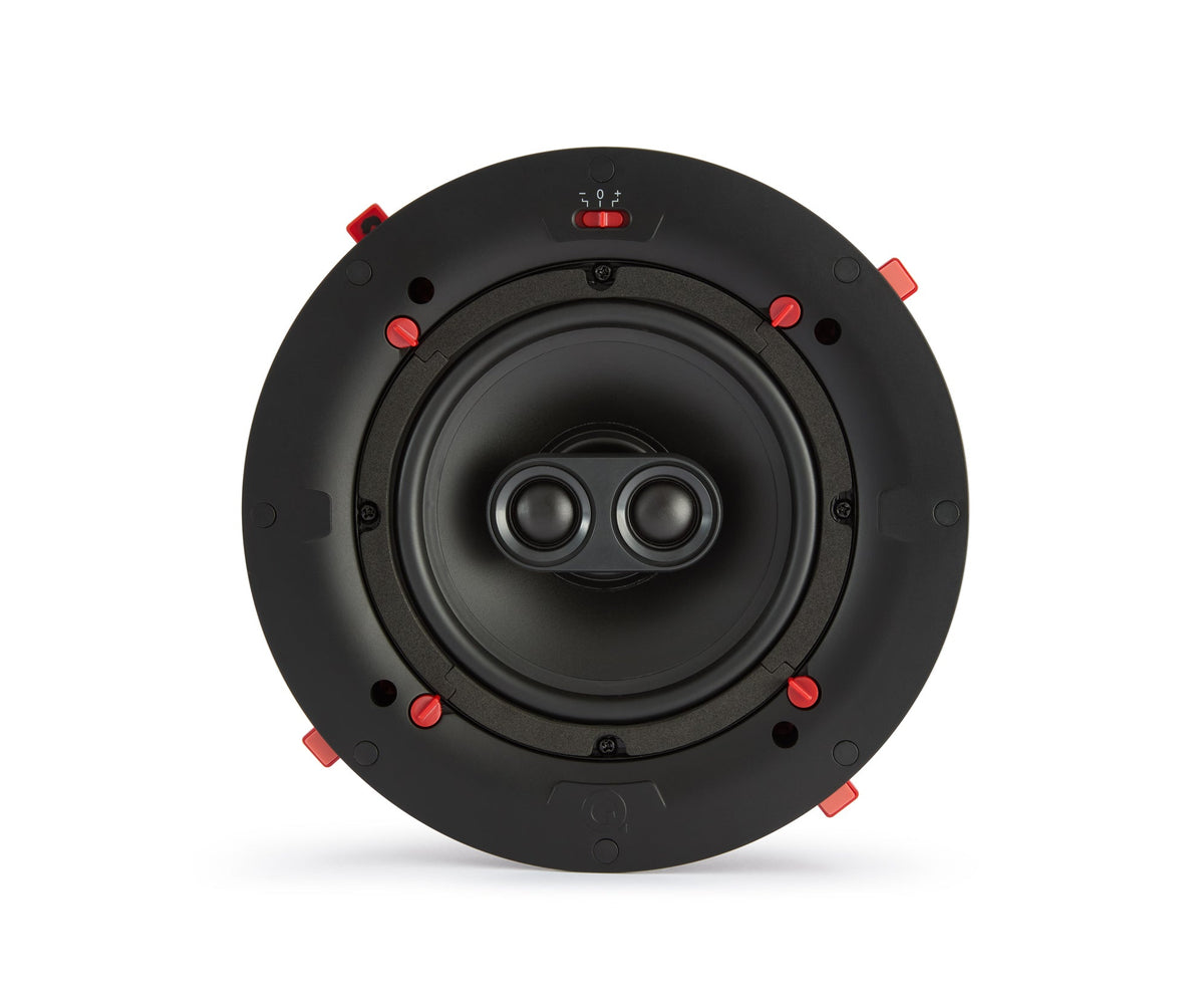 Q Acoustics Easyfit QI65CWE IPX4 rated inceiling speaker without grille front view