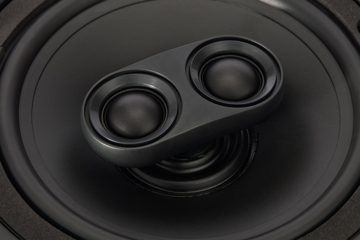 Q Acoustics Easyfit QI65CWE IPX4 rated inceiling speaker close up driver view