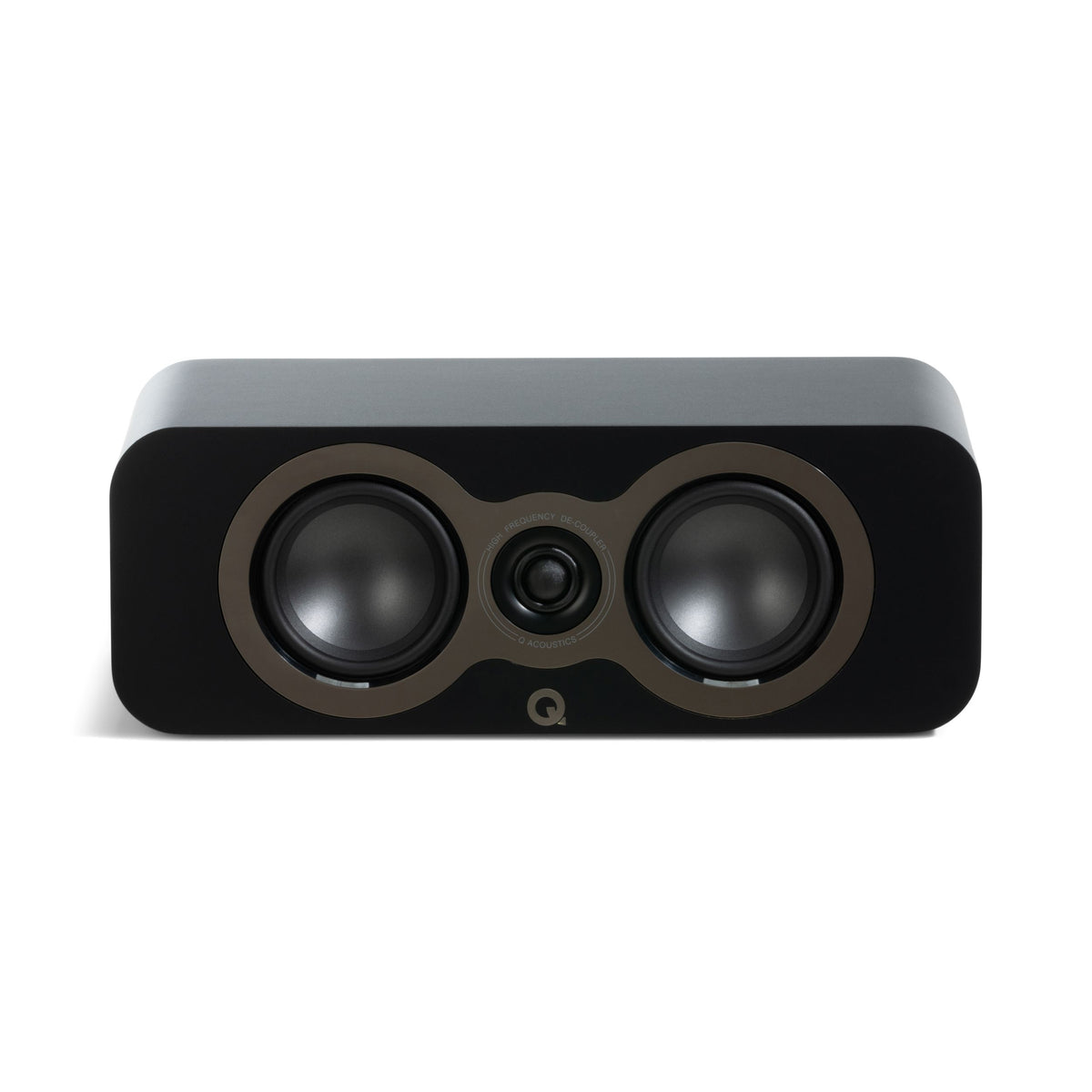 Q Acoustics 3090c centre speaker front  view without grille- Satin Black