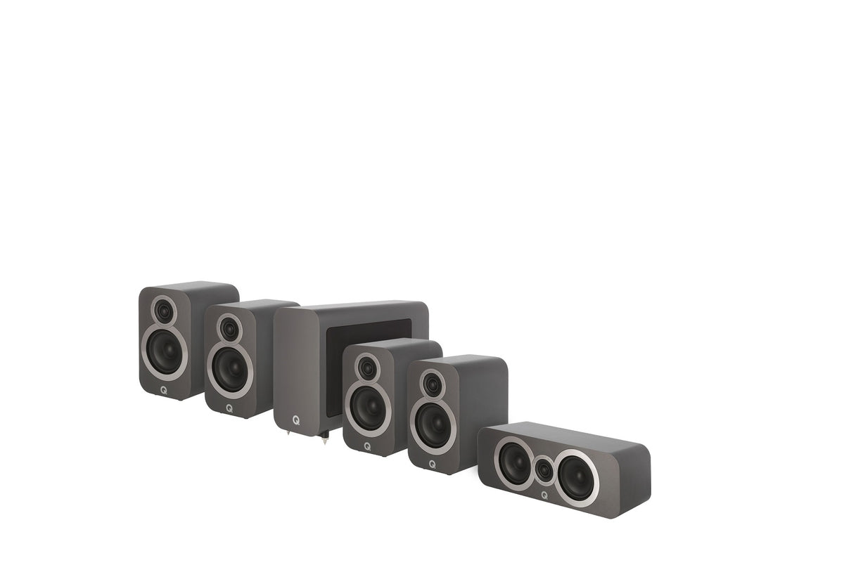 Q Acoustics 3060S Subwoofer Nero Opaco – Potente E Salvaspazio Con Amplificatore Da 150W